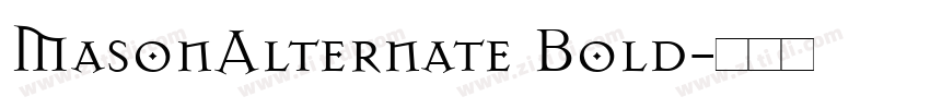 MasonAlternate Bold字体转换